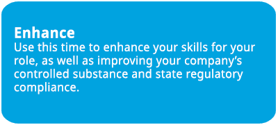 Enhance skills and strengthen controlled substance and state regulatory compliance.